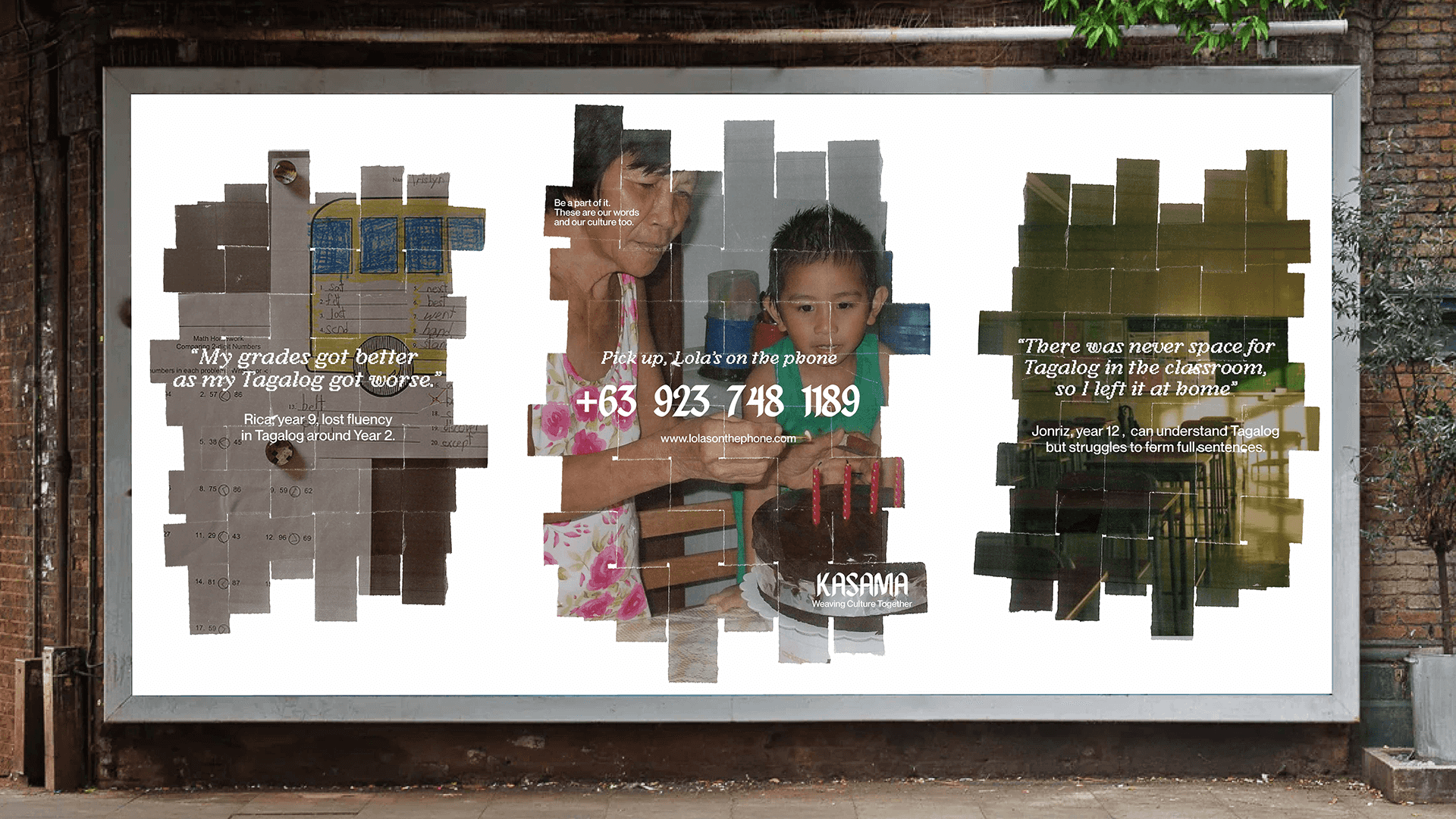 Culture is a tapestry woven from threads like food, language, and clothing. When one thread unravels, like language, so can the rest. This project is about weaving culture together.