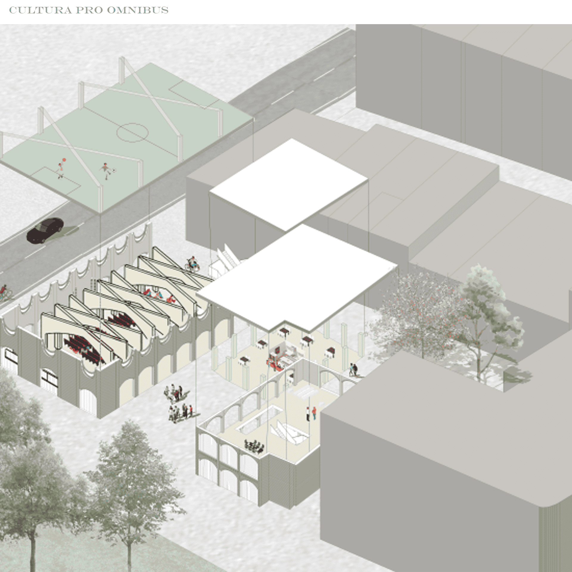Isometric view of Cultura Pro Omnibus