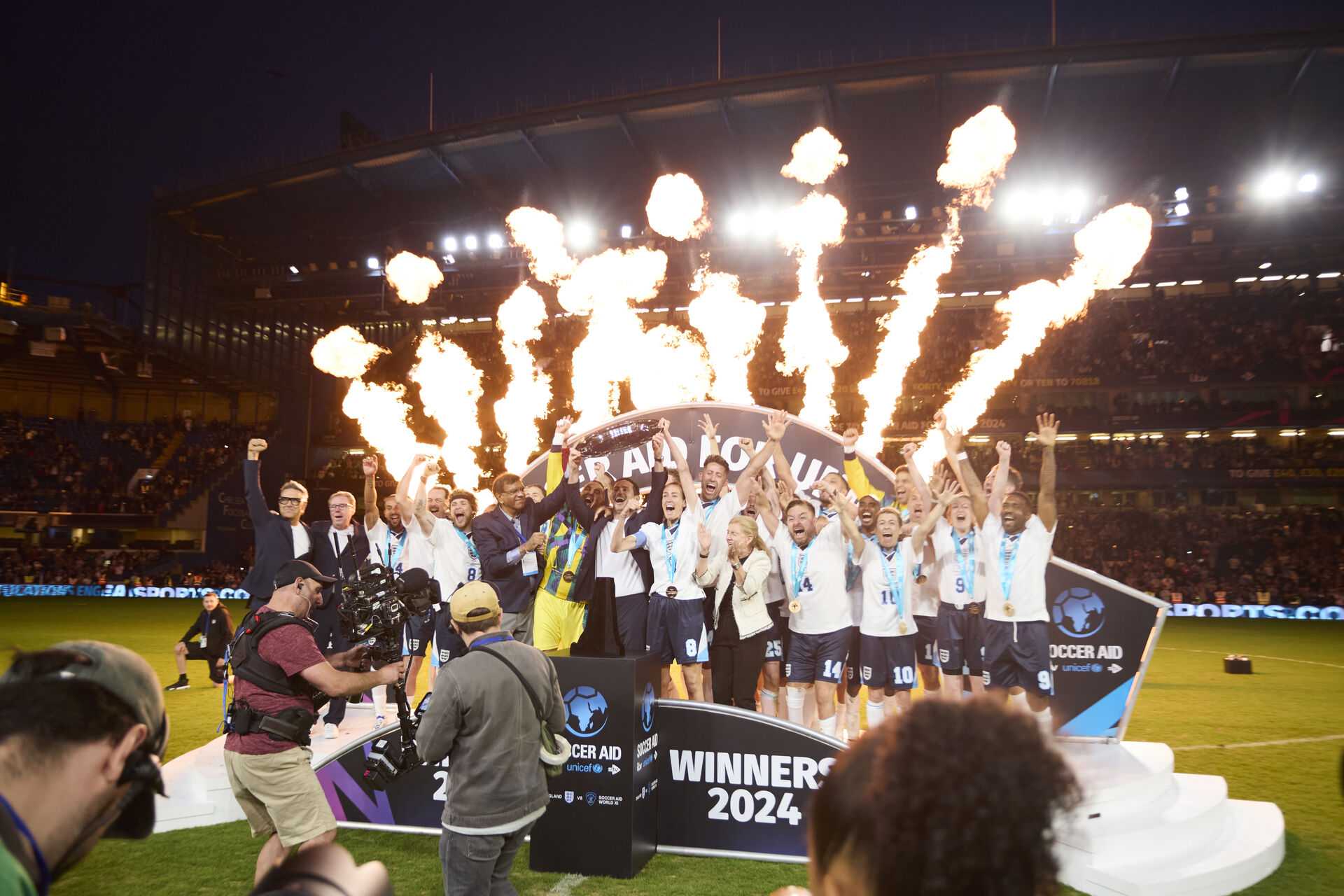 Soccer Aid Trophy Lift 2024