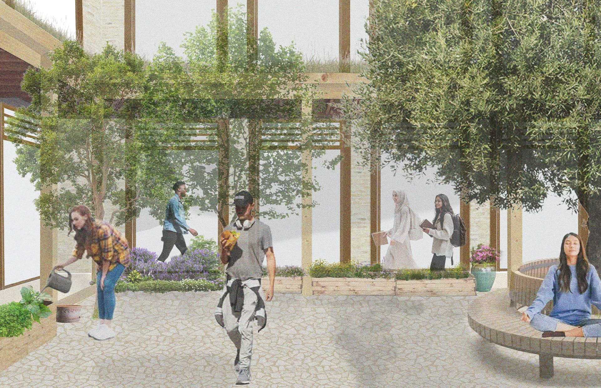 Internal Courtyard Perspective