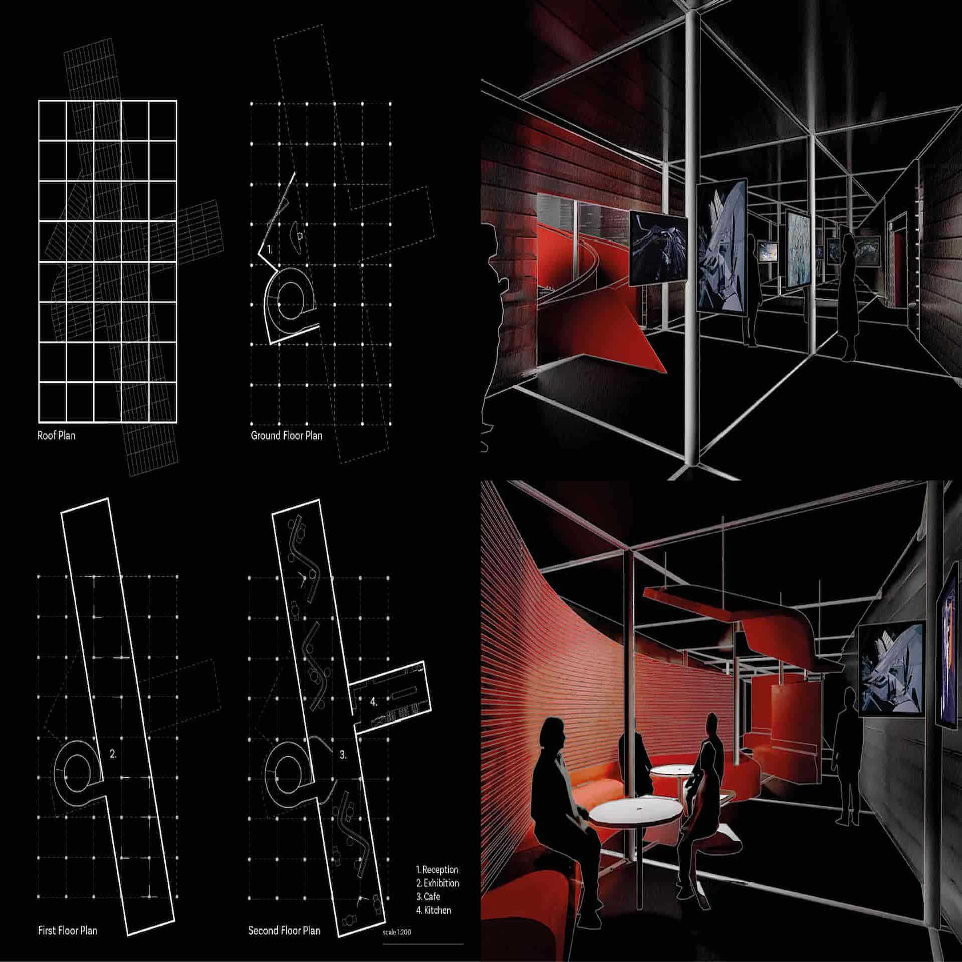 Structural organisation and interior perspectives