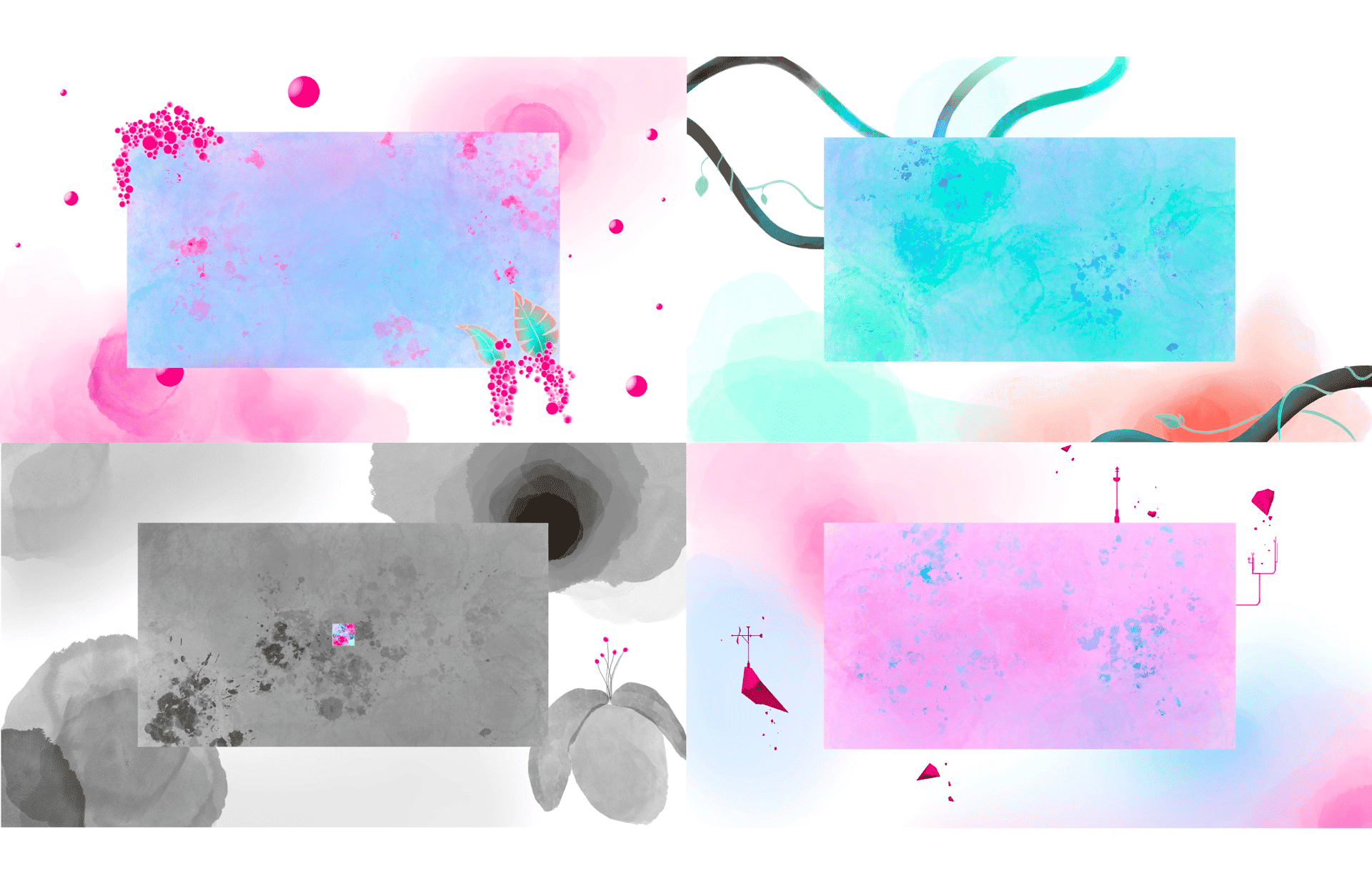 Background layouts for a tribute Music video “Gris”