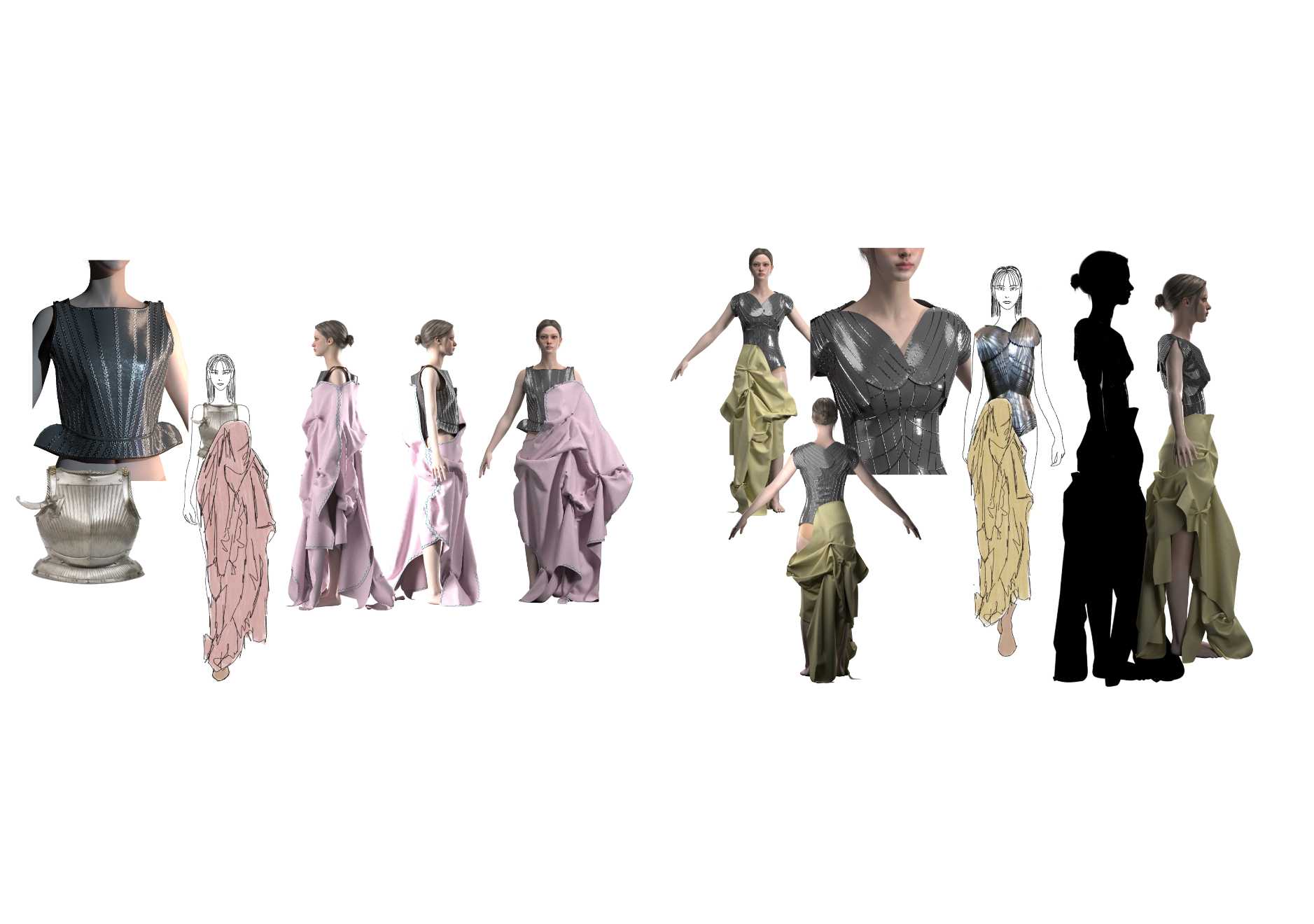 Bringing her illustrations to life using CLO 3D.