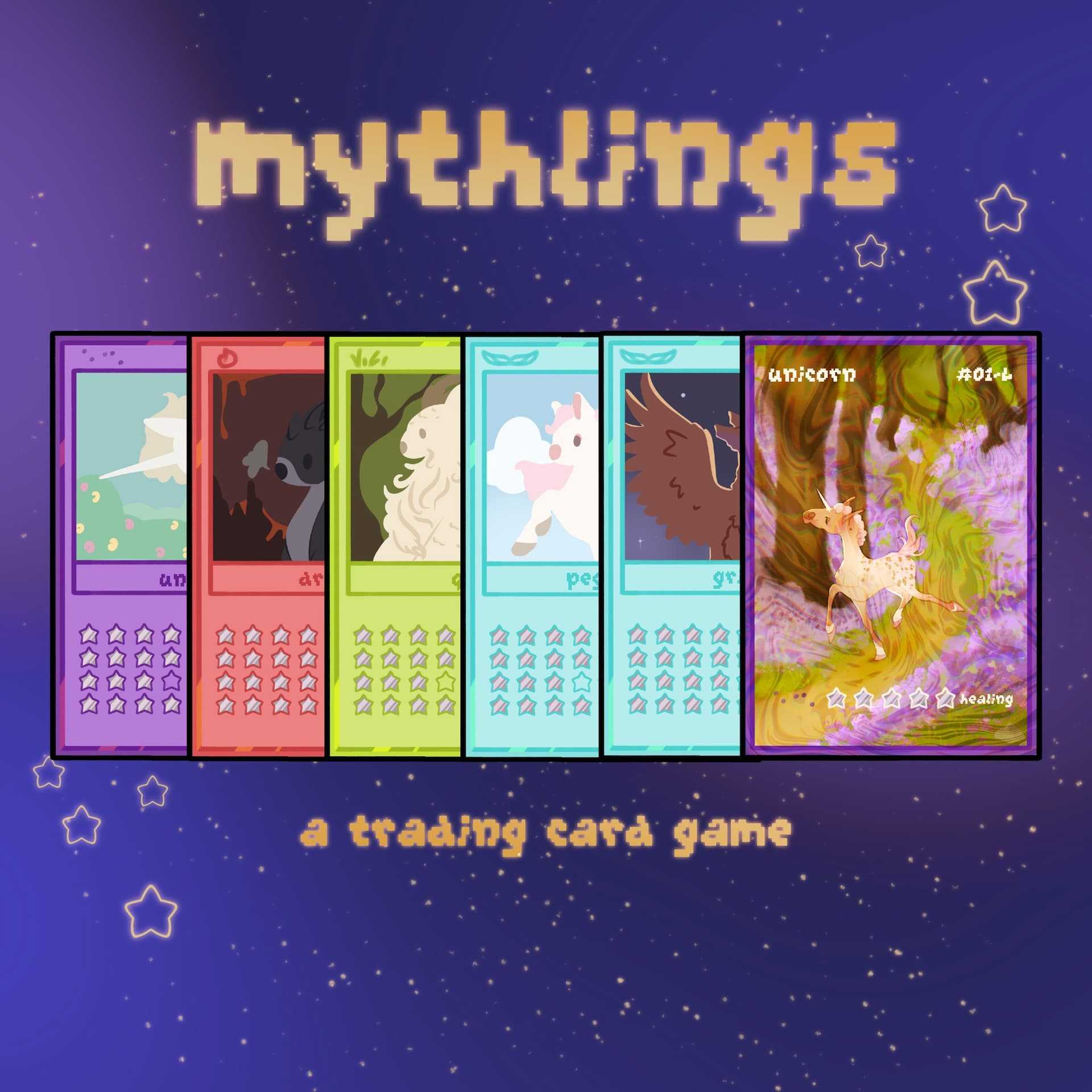 'Mythlings', a trading card game based around mythical creatures.