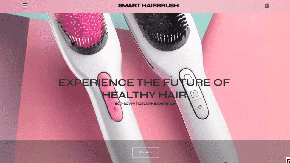 Smart Hairbrush Website 