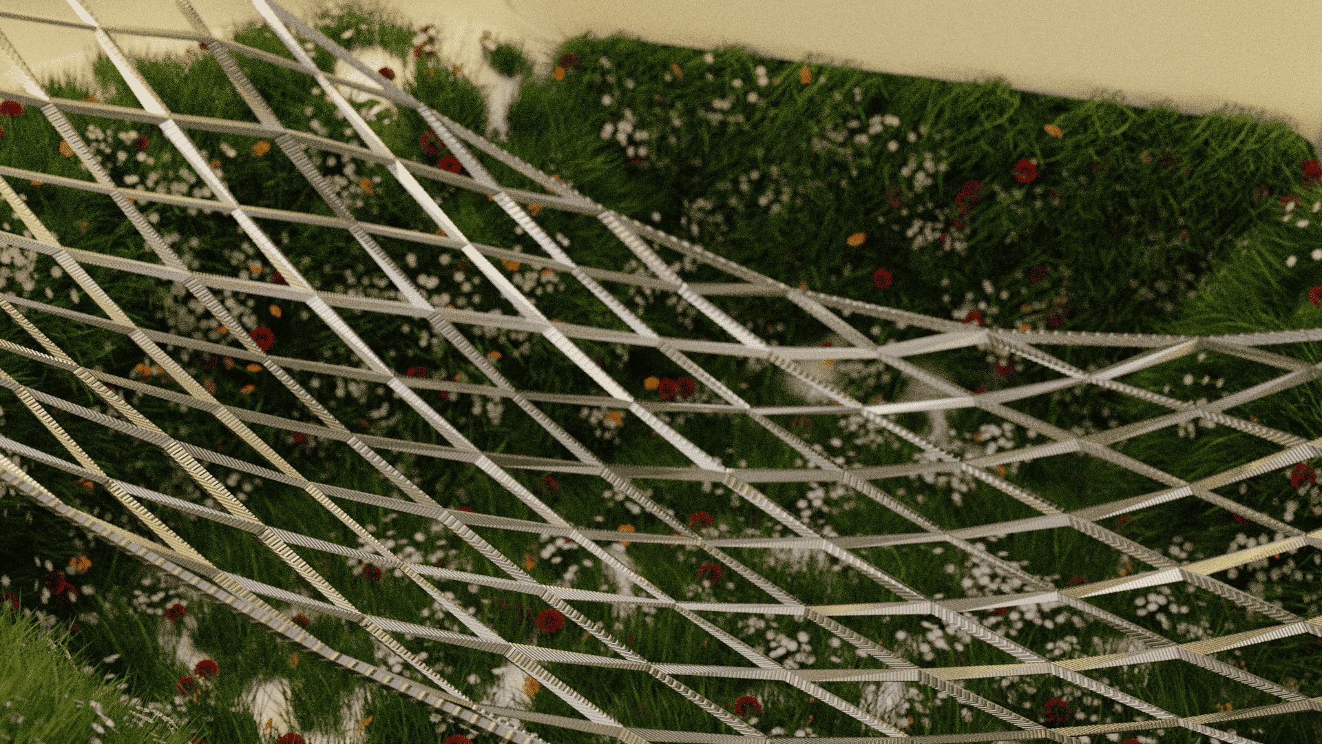 The grounding concept of the Orbē hammock is inspired by earthing, using conductive woven material to reconnect the body to natural energy. This design promotes stress reduction, anxiety relief, and physical recovery, enhancing the overall wellness experience.