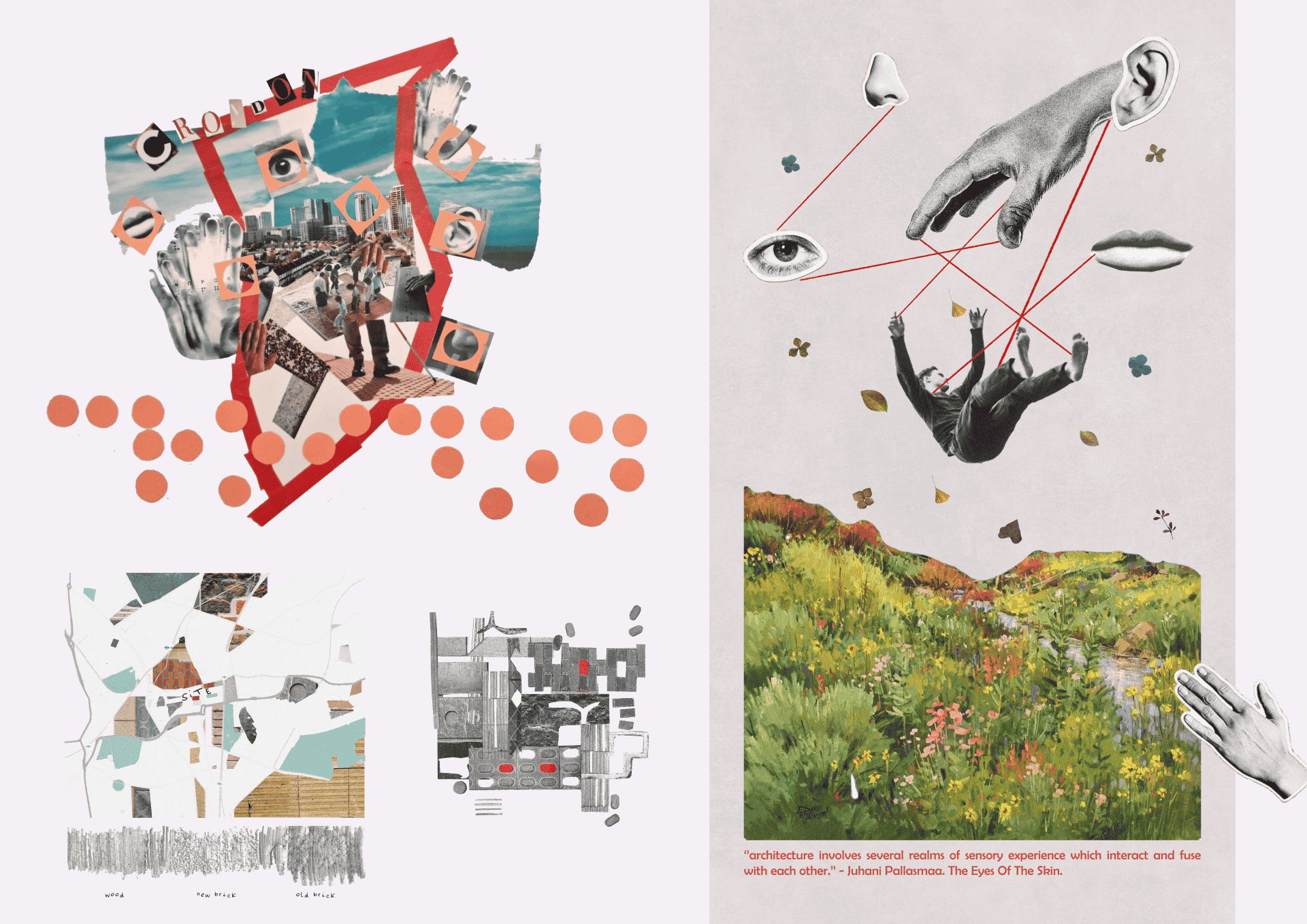 Site investigations through collages