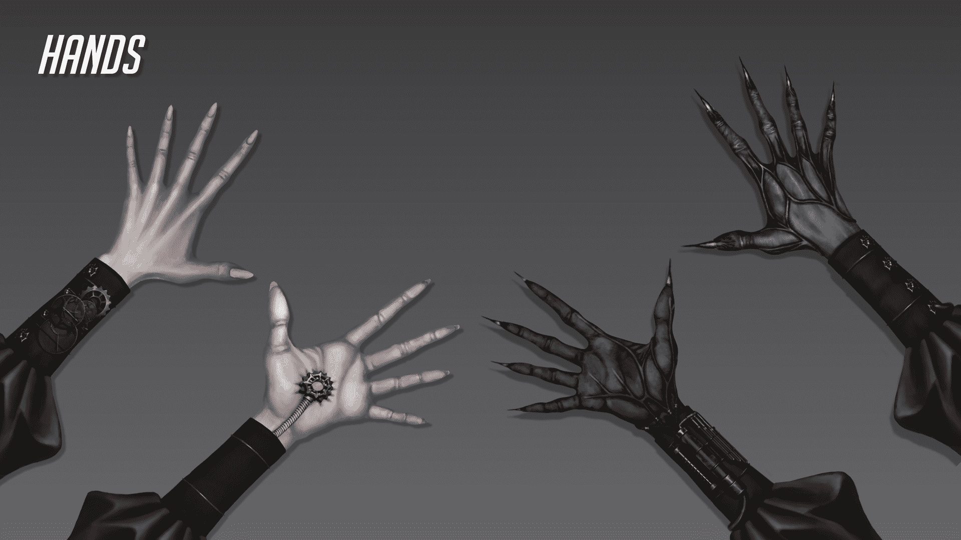 Hand/weapon details to serve as texture & modelling references