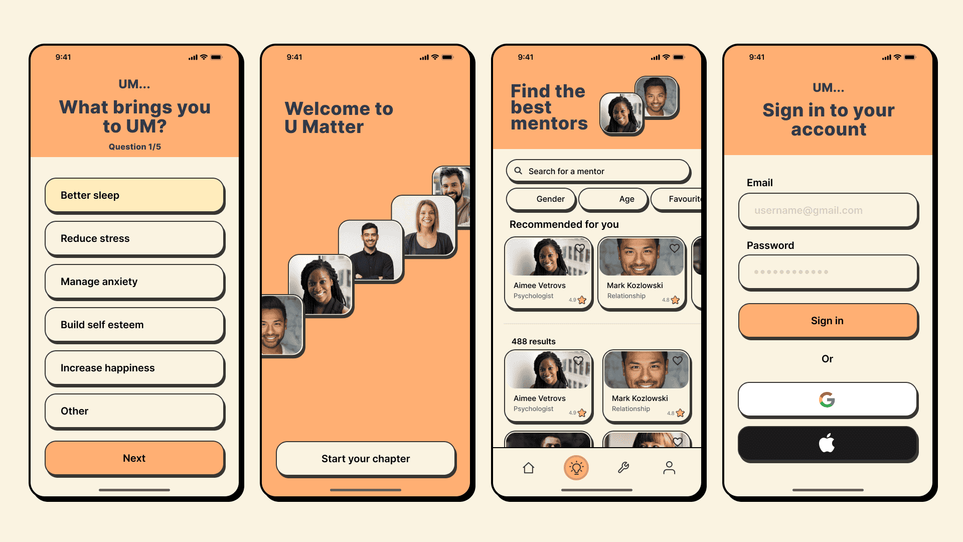 U Matter - Connecting you to mentors
