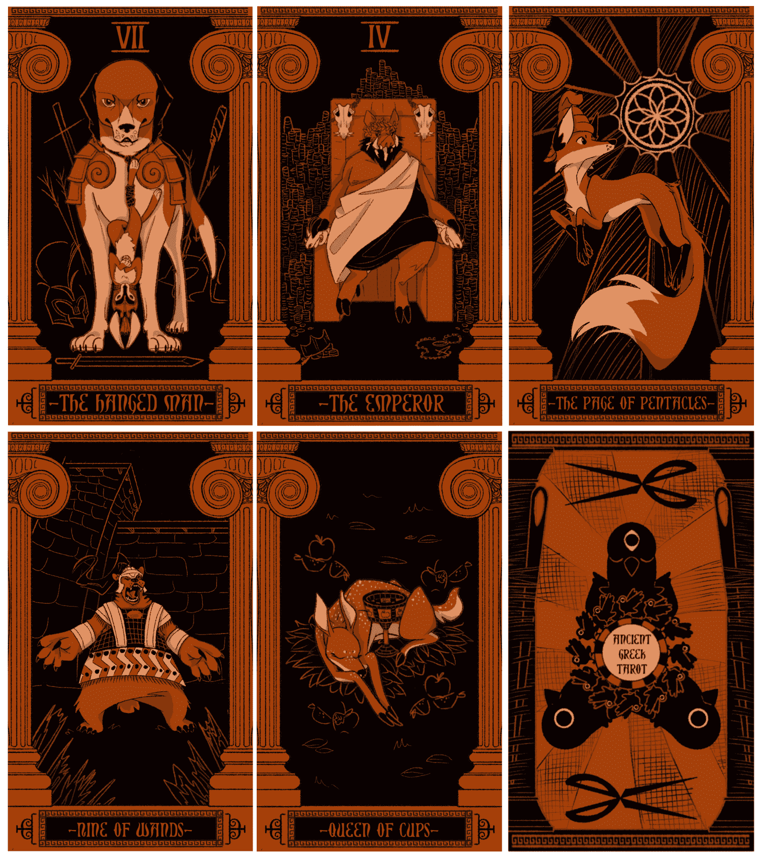 Lliad Inspired Tarot cards