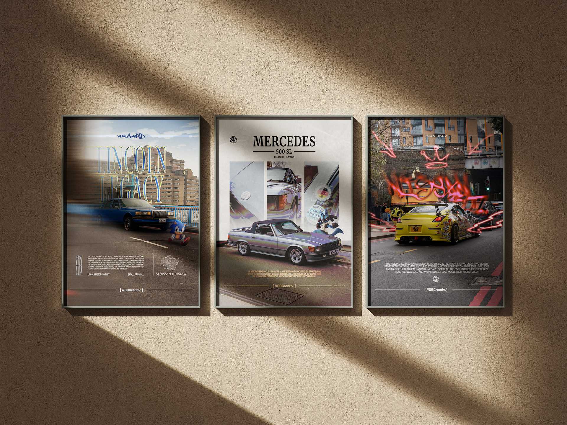 London Car Culture Graphic Posters