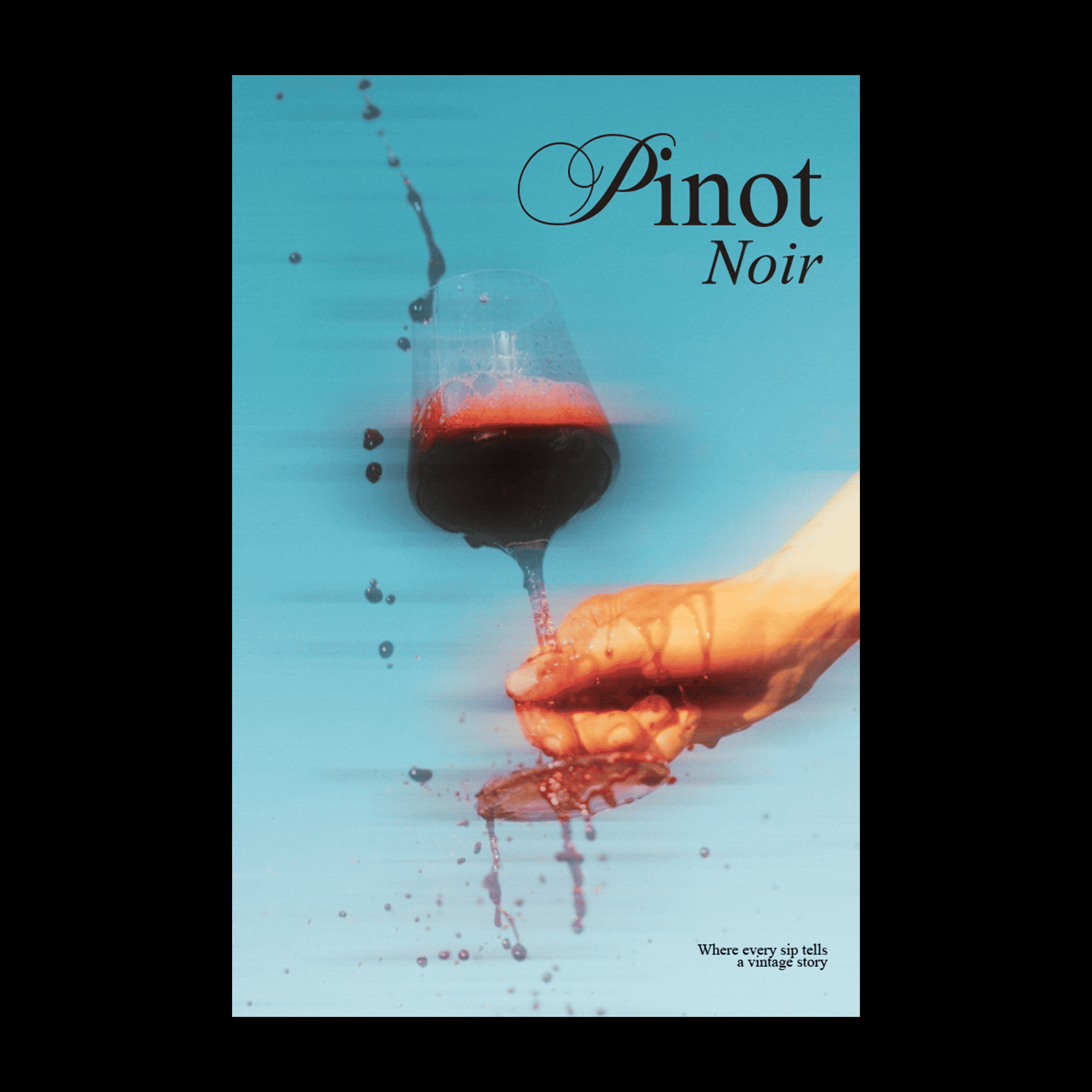 This poster celebrates the timeless allure of vintage Pinot Noir, a wine that evolves with each passing year. Inspired by the elegance and depth of this classic varietal, the design reflects the careful craftsmanship and rich history behind every bottle. From the vineyard to the glass, each vintage tells a unique story of patience, terroir, and the artistry of winemaking.