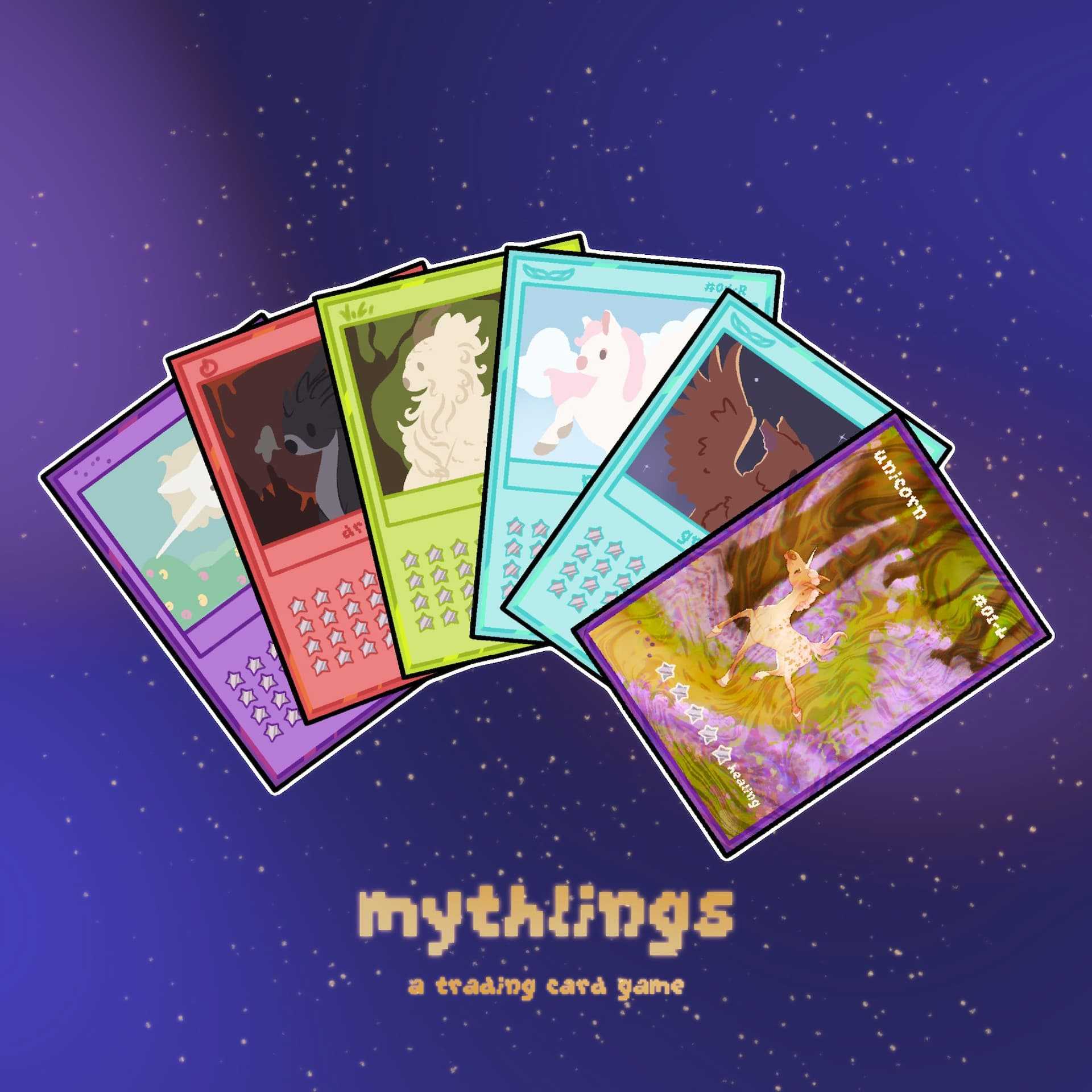 “Mythlings”, a trading card game based around mythical creatures.