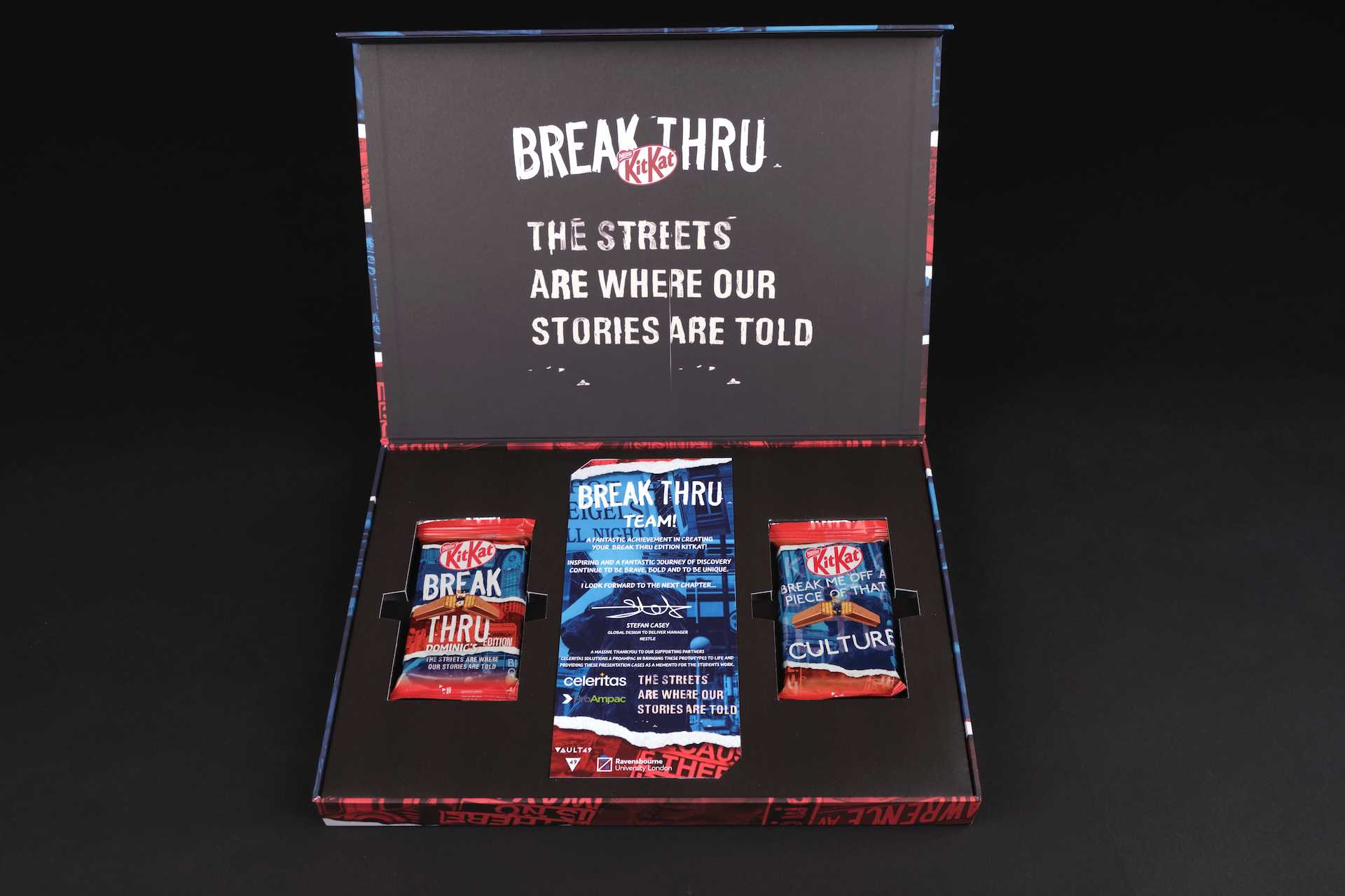 Nestlé prototype of my secondary packaging concept.